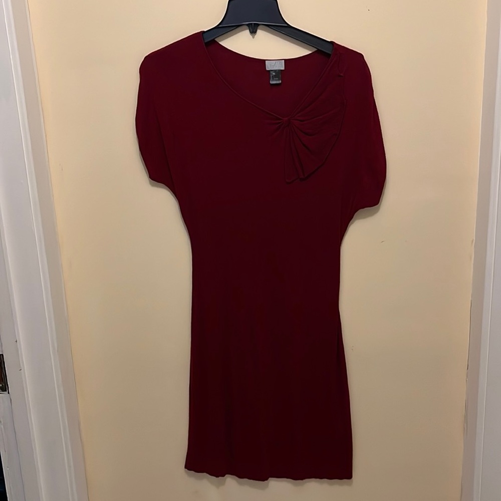 H&M Light sweater dress with bow, size S